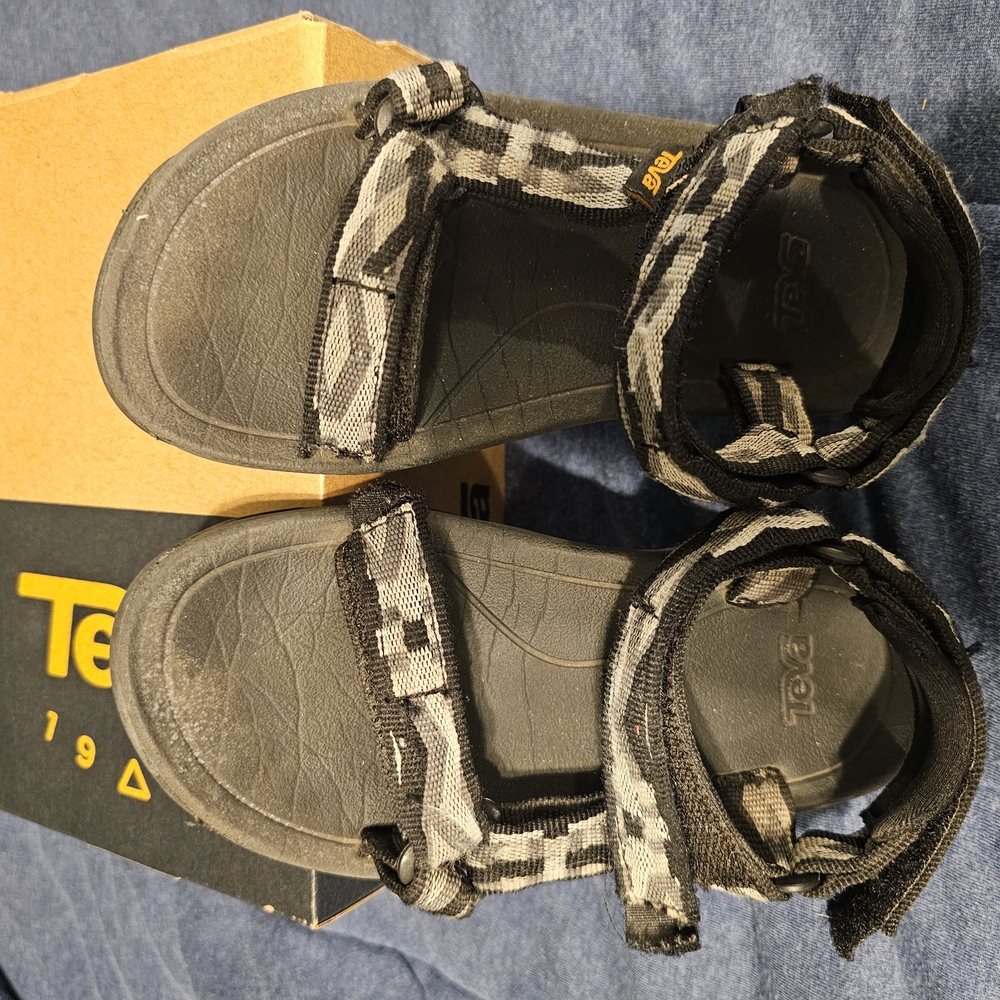 Teva Kids' Black and Gray Sandals
